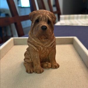 Vintage Sandicast 1989 Sandra Brue Red Shar-Pei Figure
